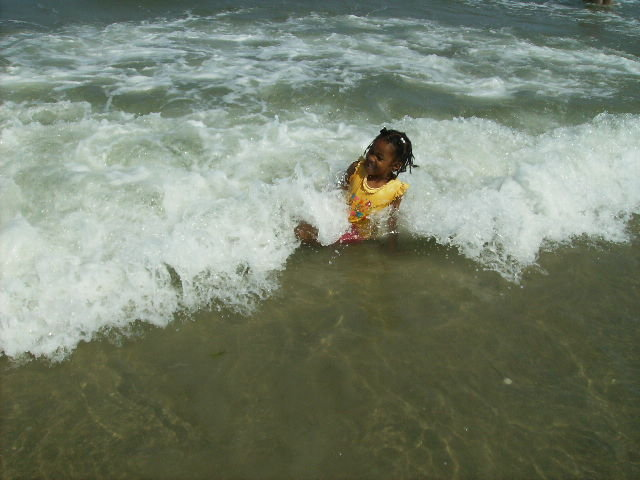 First trip to the beach