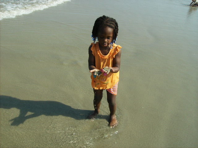 Playing in the sand