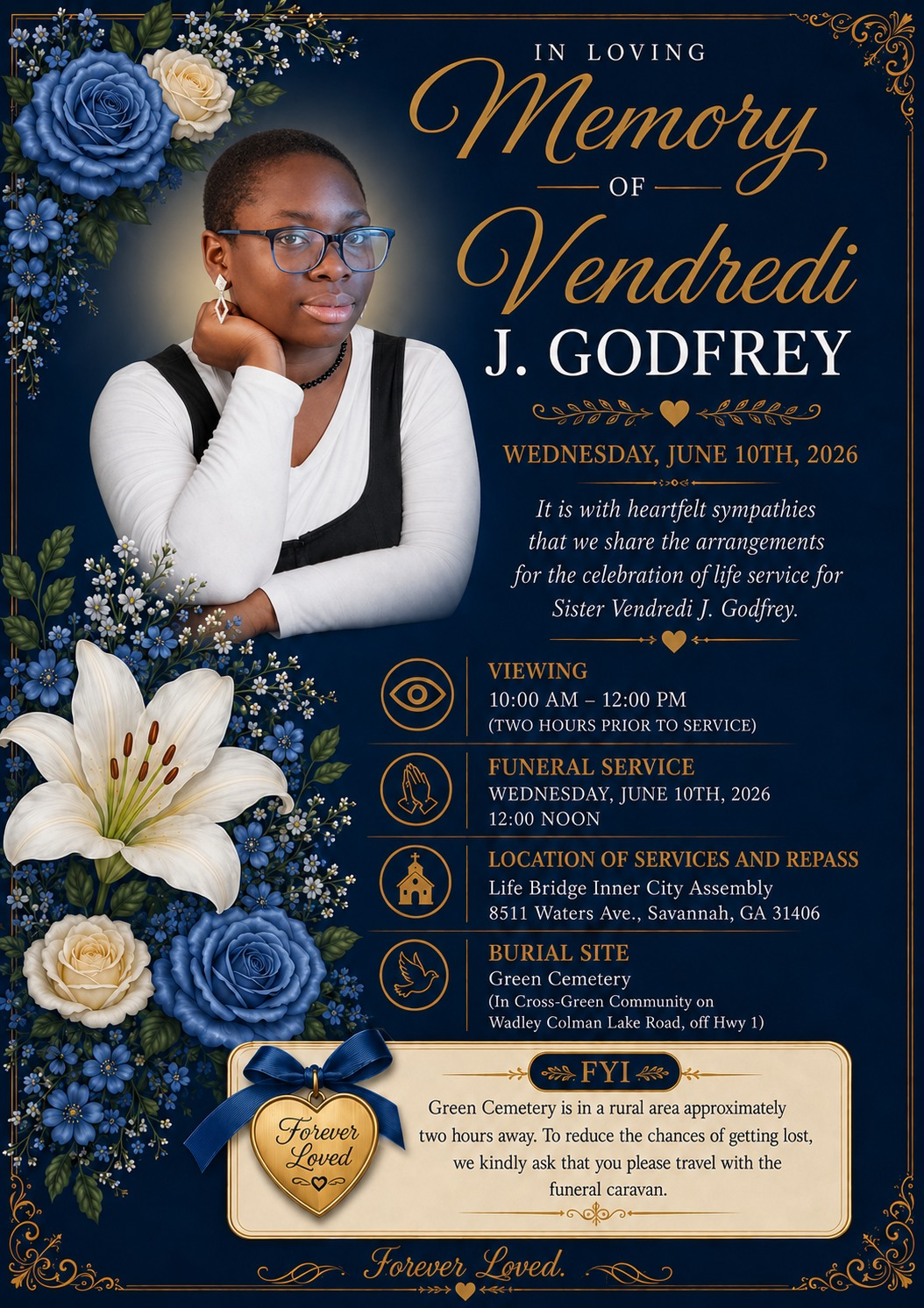 In Loving Memory of Vendredi Jauhar Godfrey