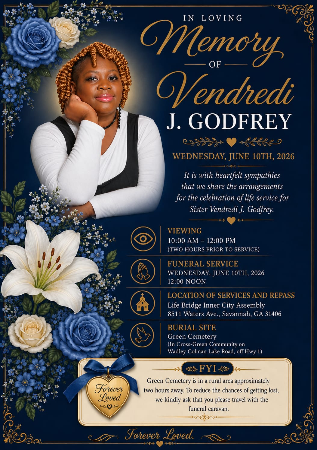 In Loving Memory of Vendredi Jauhar Godfrey